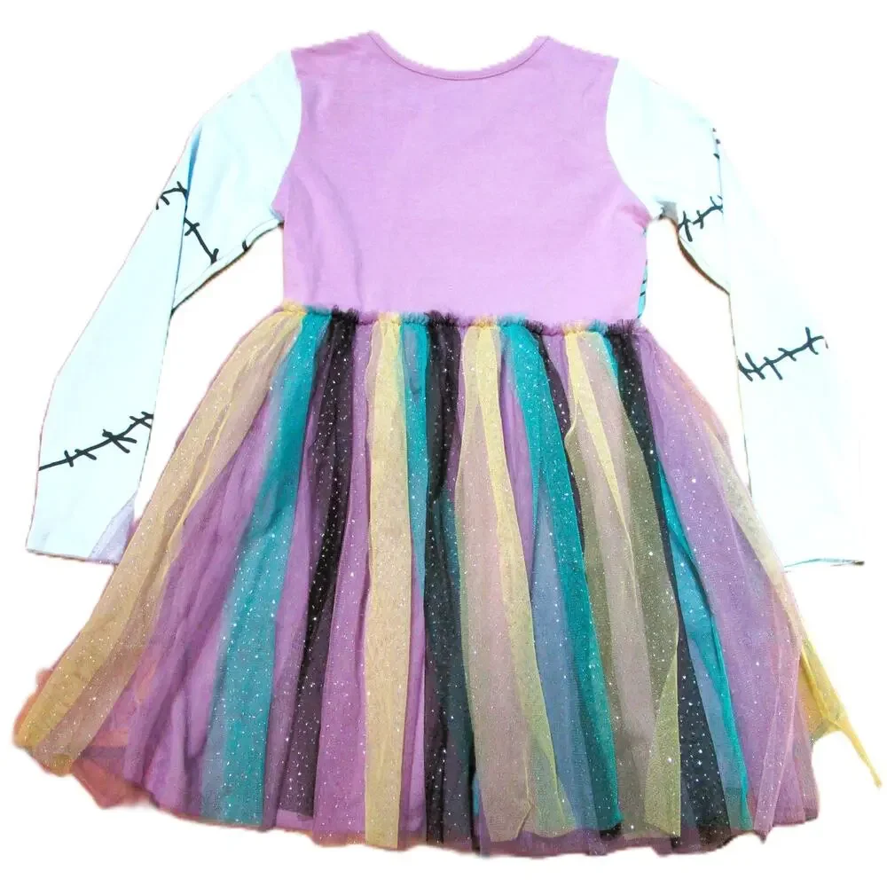 Disney Sally Costume Girls Size M (8) Nightmare Before Christmas Halloween Tulle - Picture 3 of 6